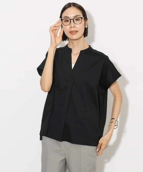 MICHEL KLEIN / ミッシェルクラン カットソー | [接触冷感]キーネックカットソー | 詳細16