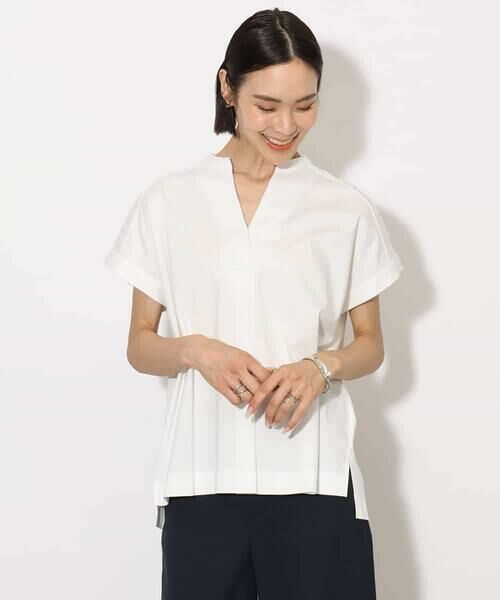 MICHEL KLEIN / ミッシェルクラン カットソー | [接触冷感]キーネックカットソー | 詳細6