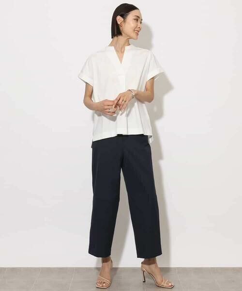 MICHEL KLEIN / ミッシェルクラン カットソー | [接触冷感]キーネックカットソー | 詳細9