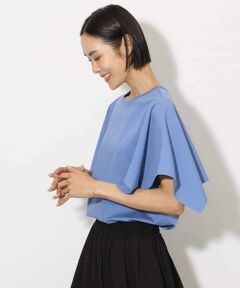 MICHEL KLEIN / ミッシェルクラン カットソー | [接触冷感]異素材スリーブカットソー