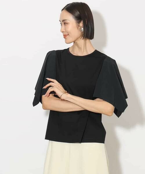 MICHEL KLEIN / ミッシェルクラン カットソー | [接触冷感]異素材スリーブカットソー | 詳細13