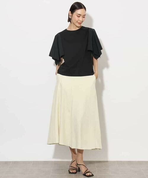 MICHEL KLEIN / ミッシェルクラン カットソー | [接触冷感]異素材スリーブカットソー | 詳細16