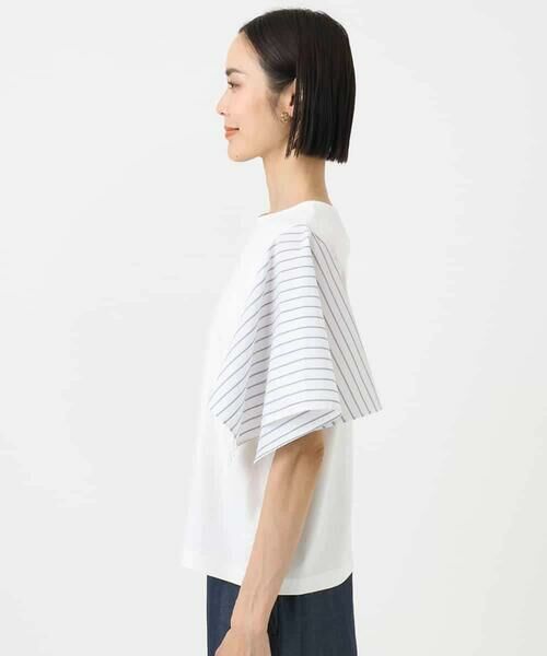 MICHEL KLEIN / ミッシェルクラン カットソー | [接触冷感]異素材スリーブカットソー | 詳細19