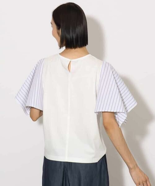 MICHEL KLEIN / ミッシェルクラン カットソー | [接触冷感]異素材スリーブカットソー | 詳細2