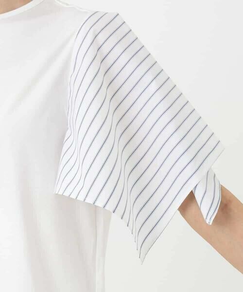 MICHEL KLEIN / ミッシェルクラン カットソー | [接触冷感]異素材スリーブカットソー | 詳細23