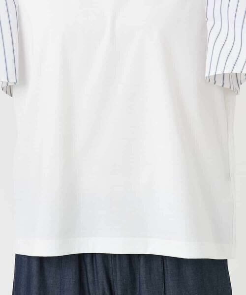 MICHEL KLEIN / ミッシェルクラン カットソー | [接触冷感]異素材スリーブカットソー | 詳細24