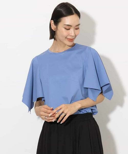 MICHEL KLEIN / ミッシェルクラン カットソー | [接触冷感]異素材スリーブカットソー | 詳細8