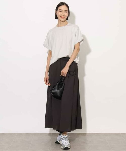 MICHEL KLEIN / ミッシェルクラン カットソー | [接触冷感]ロールアップスリーブカットソー | 詳細13