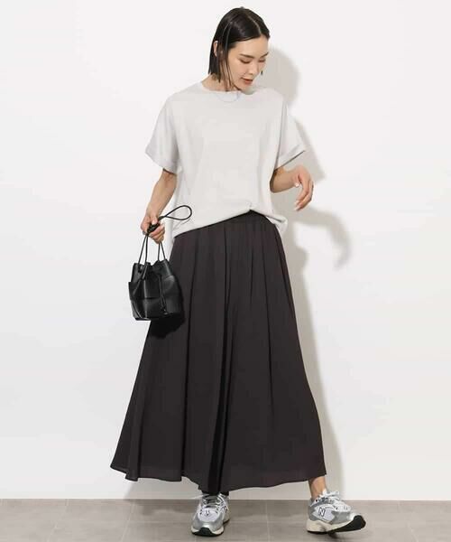 MICHEL KLEIN / ミッシェルクラン カットソー | [接触冷感]ロールアップスリーブカットソー | 詳細14