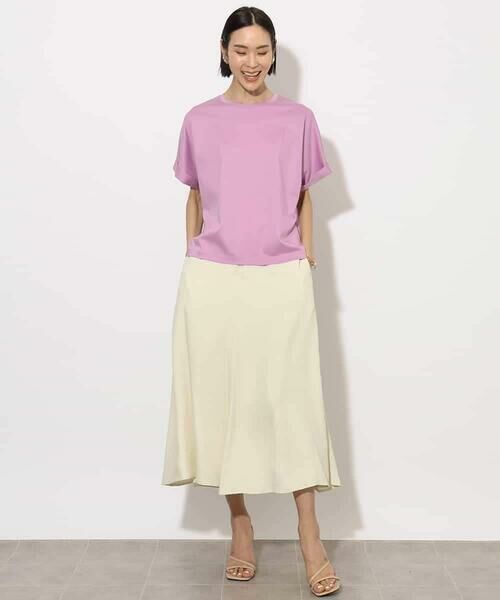 MICHEL KLEIN / ミッシェルクラン カットソー | [接触冷感]ロールアップスリーブカットソー | 詳細18