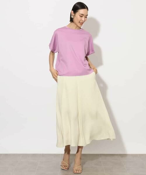 MICHEL KLEIN / ミッシェルクラン カットソー | [接触冷感]ロールアップスリーブカットソー | 詳細19