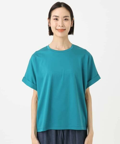 MICHEL KLEIN / ミッシェルクラン カットソー | [接触冷感]ロールアップスリーブカットソー | 詳細21