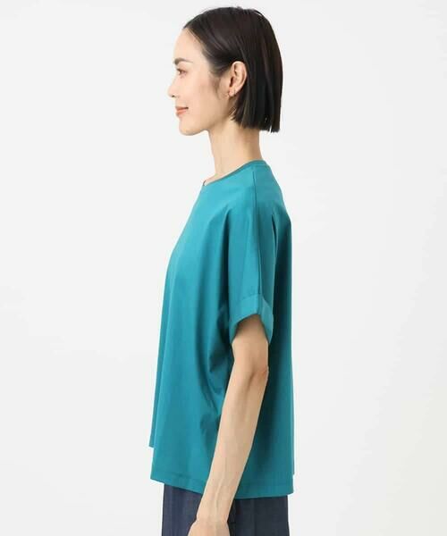 MICHEL KLEIN / ミッシェルクラン カットソー | [接触冷感]ロールアップスリーブカットソー | 詳細22