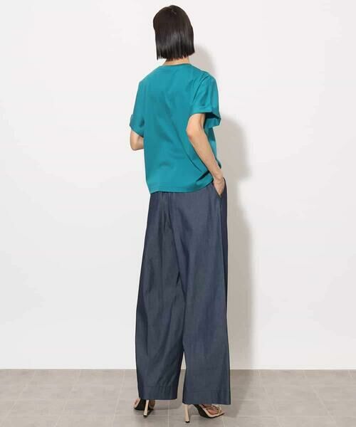 MICHEL KLEIN / ミッシェルクラン カットソー | [接触冷感]ロールアップスリーブカットソー | 詳細5