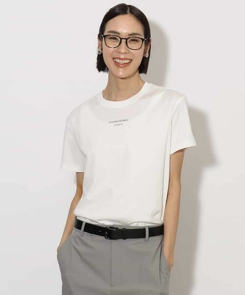 MICHEL KLEIN / ミッシェルクラン カットソー | ワンポイントロゴTシャツ | 詳細13