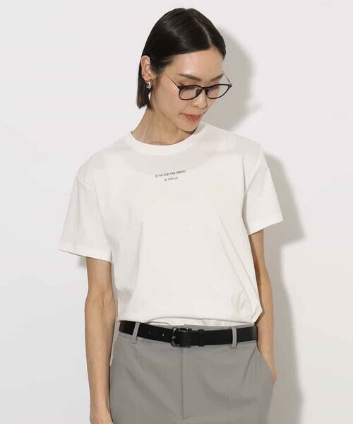 MICHEL KLEIN / ミッシェルクラン カットソー | ワンポイントロゴTシャツ | 詳細14