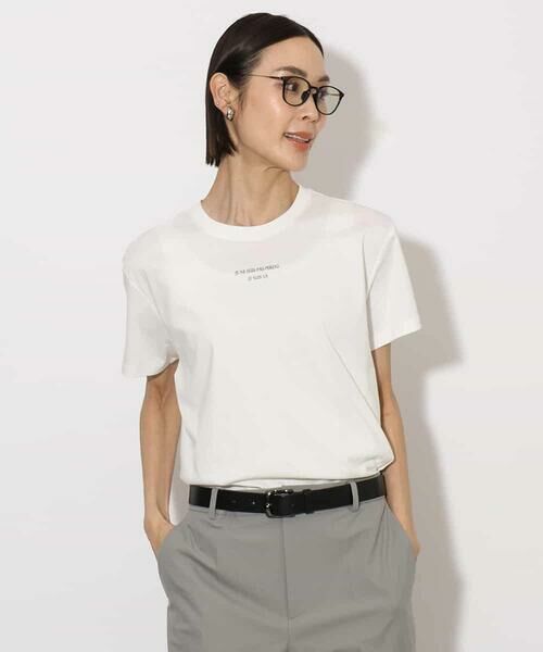 MICHEL KLEIN / ミッシェルクラン カットソー | ワンポイントロゴTシャツ | 詳細15