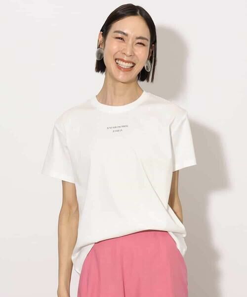 MICHEL KLEIN / ミッシェルクラン カットソー | ワンポイントロゴTシャツ | 詳細5