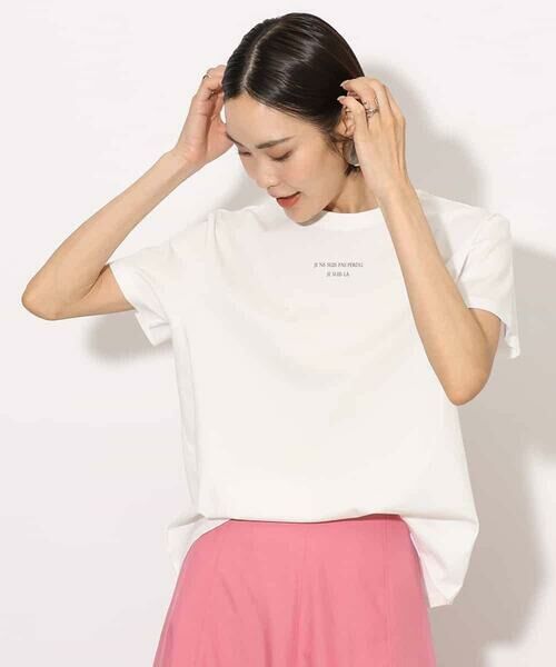 MICHEL KLEIN / ミッシェルクラン カットソー | ワンポイントロゴTシャツ | 詳細7