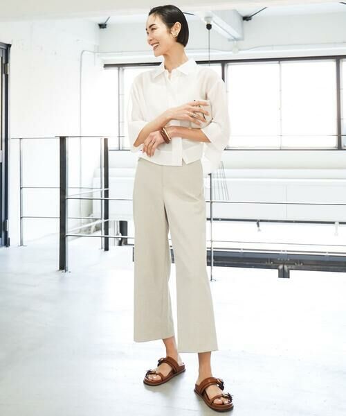 MICHEL KLEIN / ミッシェルクラン その他パンツ | [定番人気]ドライストレッチワイドパンツ | 詳細18