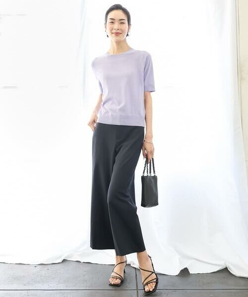 MICHEL KLEIN / ミッシェルクラン その他パンツ | [定番人気]ドライストレッチワイドパンツ | 詳細3