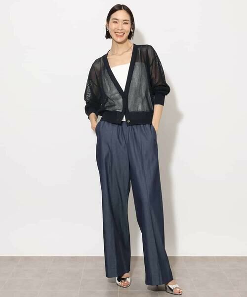 MICHEL KLEIN / ミッシェルクラン カーディガン・ボレロ | [ホールガーメント]メッシュカーディガン | 詳細4