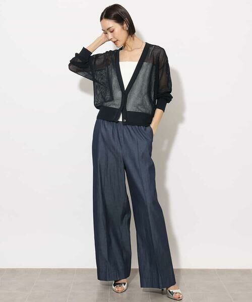 MICHEL KLEIN / ミッシェルクラン カーディガン・ボレロ | [ホールガーメント]メッシュカーディガン | 詳細5