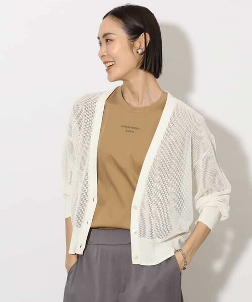 MICHEL KLEIN / ミッシェルクラン カーディガン・ボレロ | [ホールガーメント]メッシュカーディガン | 詳細7