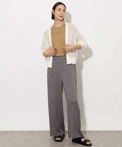 MICHEL KLEIN / ミッシェルクラン カーディガン・ボレロ | [ホールガーメント]メッシュカーディガン | 詳細9