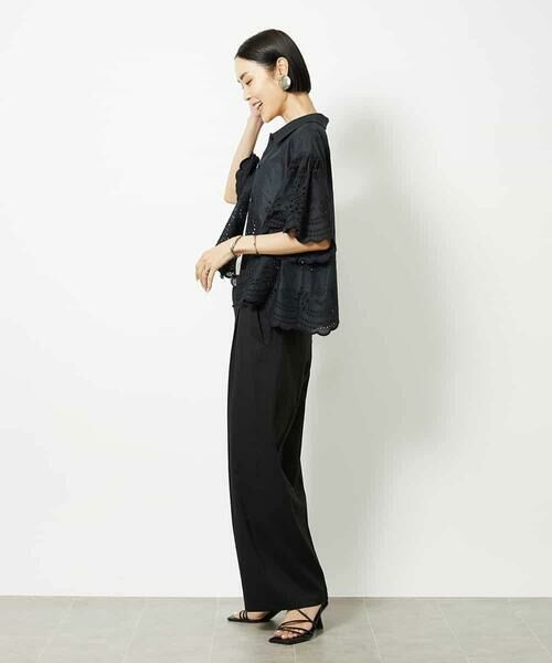 MICHEL KLEIN / ミッシェルクラン シャツ・ブラウス | ボーラーレースブラウス | 詳細10