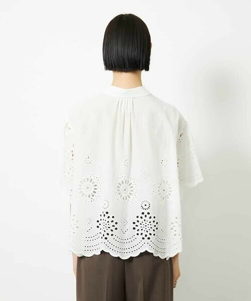 MICHEL KLEIN / ミッシェルクラン シャツ・ブラウス | ボーラーレースブラウス | 詳細13