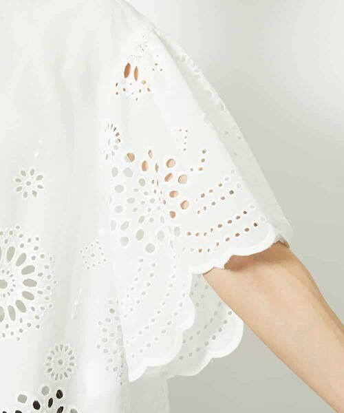 MICHEL KLEIN / ミッシェルクラン シャツ・ブラウス | ボーラーレースブラウス | 詳細15