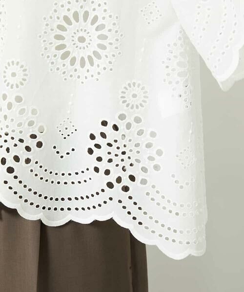 MICHEL KLEIN / ミッシェルクラン シャツ・ブラウス | ボーラーレースブラウス | 詳細16