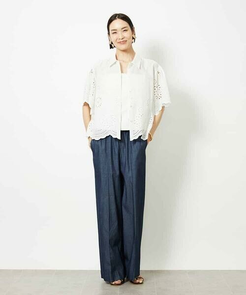 MICHEL KLEIN / ミッシェルクラン シャツ・ブラウス | ボーラーレースブラウス | 詳細22