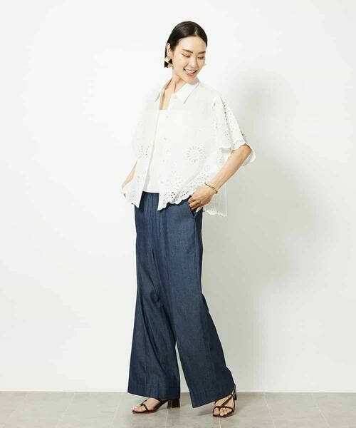 MICHEL KLEIN / ミッシェルクラン シャツ・ブラウス | ボーラーレースブラウス | 詳細23