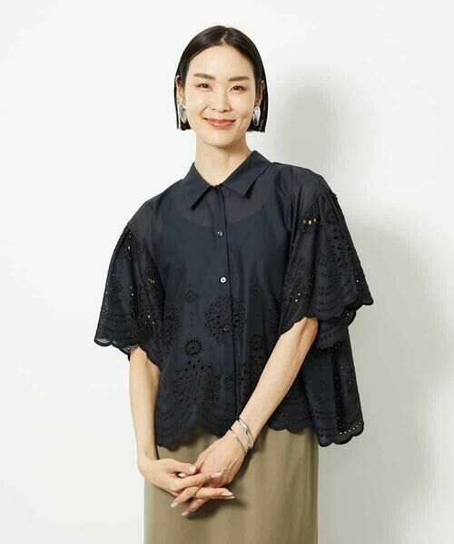 MICHEL KLEIN / ミッシェルクラン シャツ・ブラウス | ボーラーレースブラウス | 詳細29