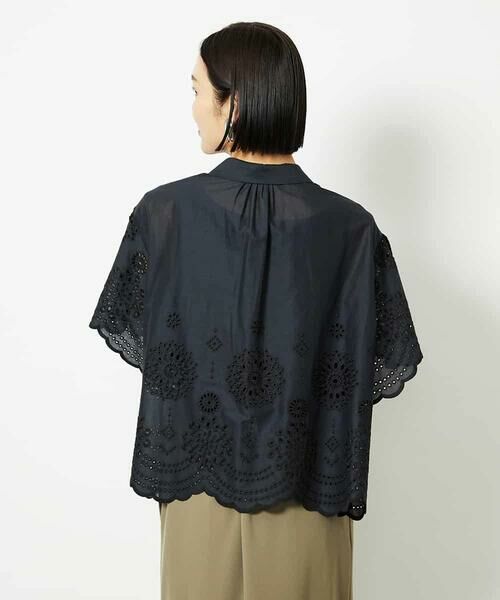 MICHEL KLEIN / ミッシェルクラン シャツ・ブラウス | ボーラーレースブラウス | 詳細30