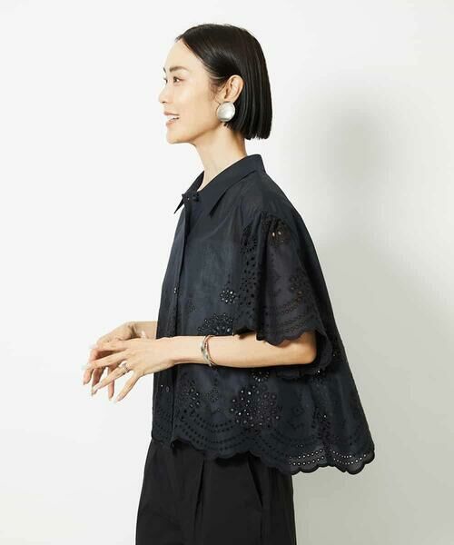 MICHEL KLEIN / ミッシェルクラン シャツ・ブラウス | ボーラーレースブラウス | 詳細6