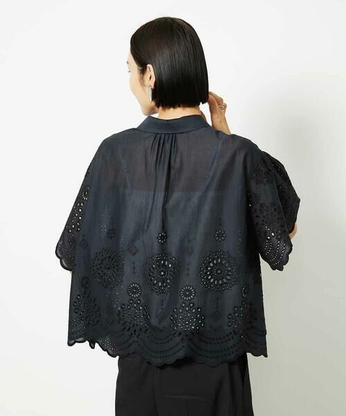 MICHEL KLEIN / ミッシェルクラン シャツ・ブラウス | ボーラーレースブラウス | 詳細7