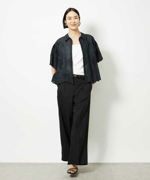 MICHEL KLEIN / ミッシェルクラン シャツ・ブラウス | ボーラーレースブラウス | 詳細8