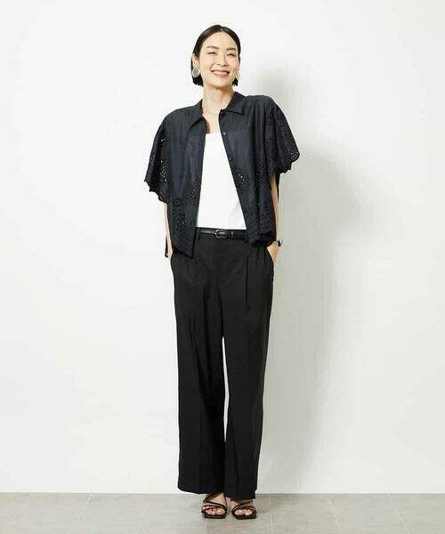 MICHEL KLEIN / ミッシェルクラン シャツ・ブラウス | ボーラーレースブラウス | 詳細9