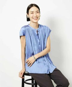 MICHEL KLEIN / ミッシェルクラン シャツ・ブラウス | ランダムプリーツブラウス