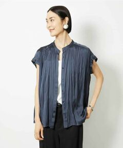 MICHEL KLEIN / ミッシェルクラン シャツ・ブラウス | ランダムプリーツブラウス