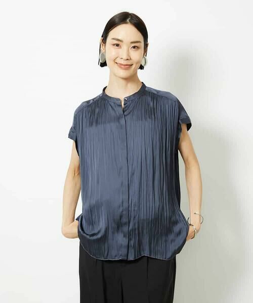 MICHEL KLEIN / ミッシェルクラン シャツ・ブラウス | ランダムプリーツブラウス | 詳細11