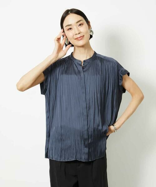 MICHEL KLEIN / ミッシェルクラン シャツ・ブラウス | ランダムプリーツブラウス | 詳細12