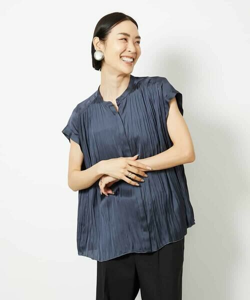 MICHEL KLEIN / ミッシェルクラン シャツ・ブラウス | ランダムプリーツブラウス | 詳細13