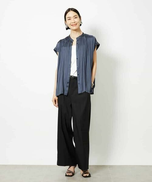 MICHEL KLEIN / ミッシェルクラン シャツ・ブラウス | ランダムプリーツブラウス | 詳細14