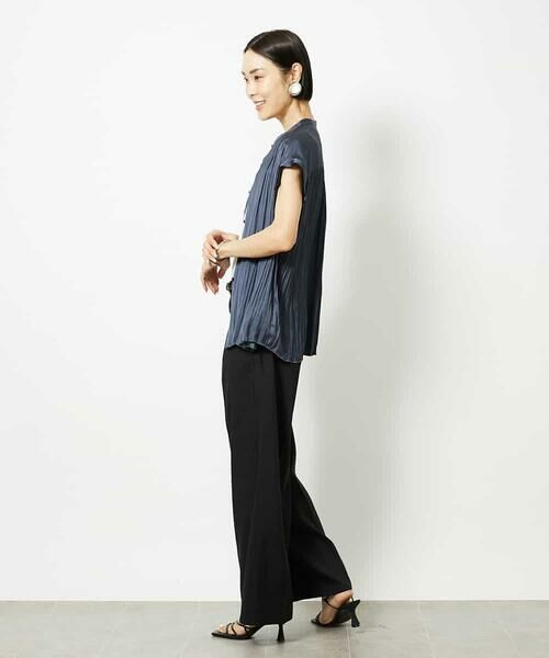 MICHEL KLEIN / ミッシェルクラン シャツ・ブラウス | ランダムプリーツブラウス | 詳細15