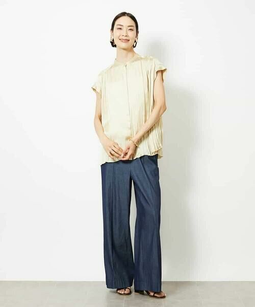 MICHEL KLEIN / ミッシェルクラン シャツ・ブラウス | ランダムプリーツブラウス | 詳細6