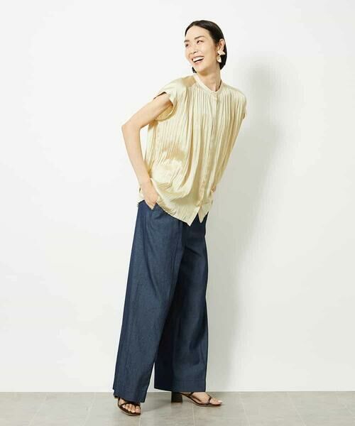 MICHEL KLEIN / ミッシェルクラン シャツ・ブラウス | ランダムプリーツブラウス | 詳細8